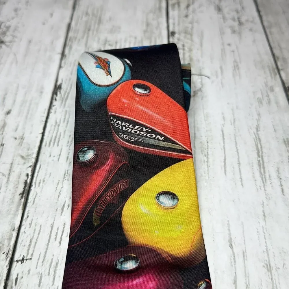 Ralph Marlin Men’s Harley Custom Tanks Tie 1994‎